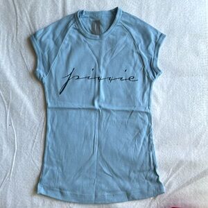 Brand new muscle baby blue t never worn